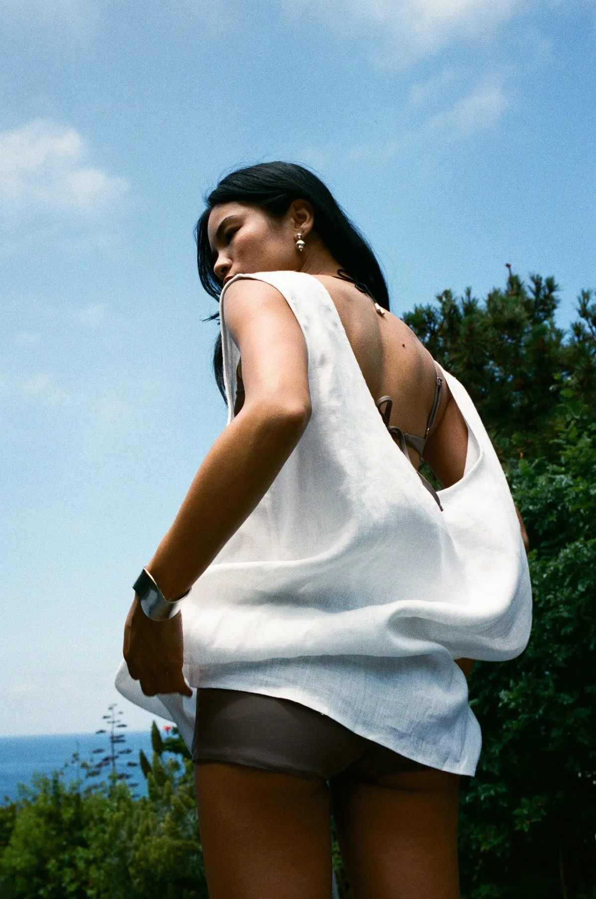 shift dress - White