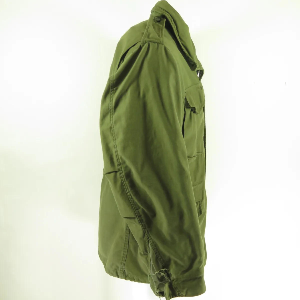 Vintage 60s M-65 US Army Field Jacket Medium Military OG-107 Vietnam Era 1969