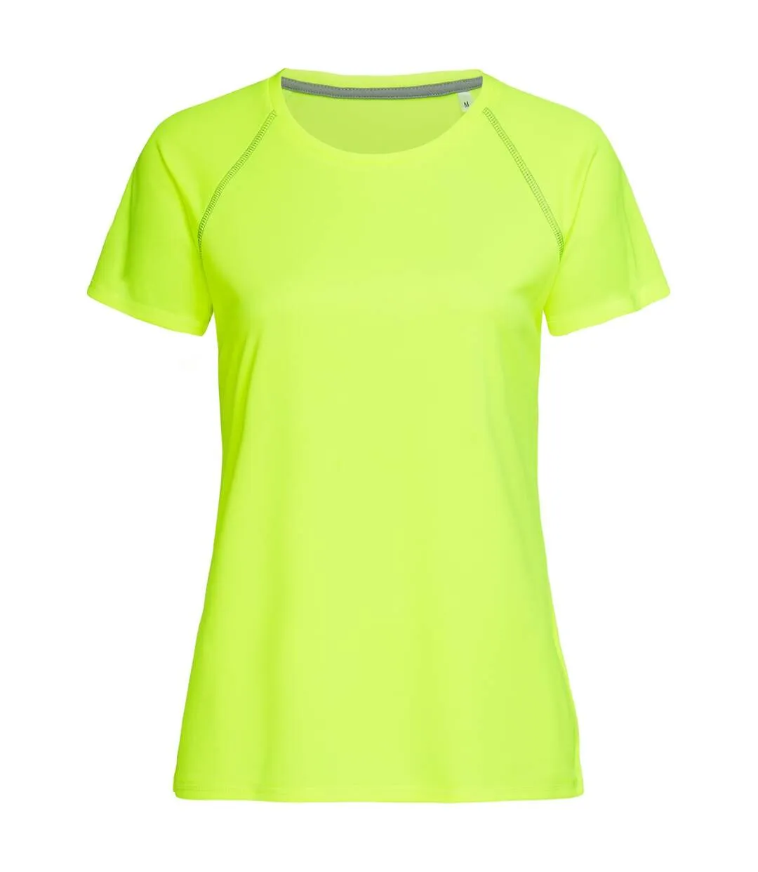Womens active raglan t-shirt cyber yellow Stedman