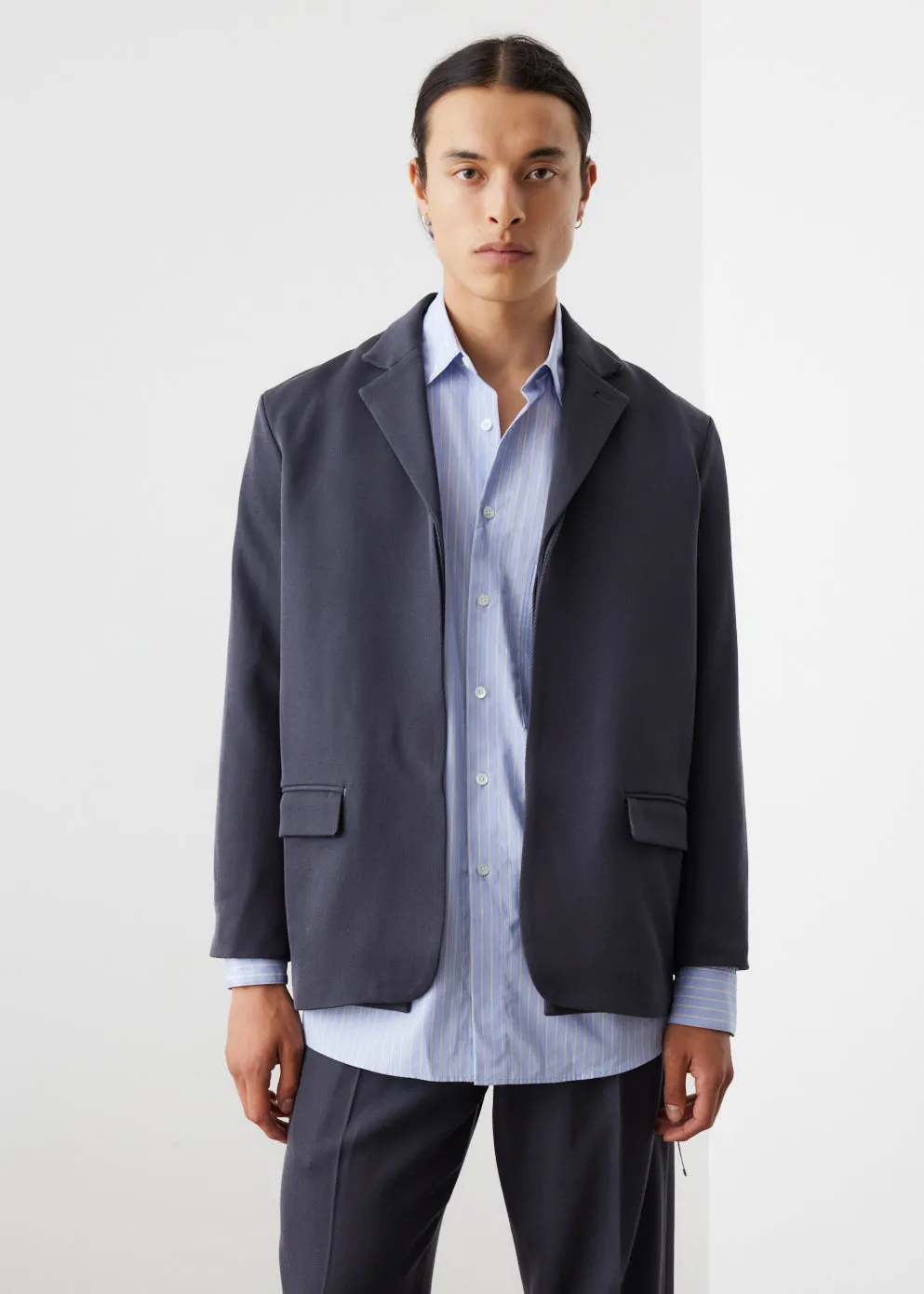 Yoke -  Detachable Collar Jacket - Jacket